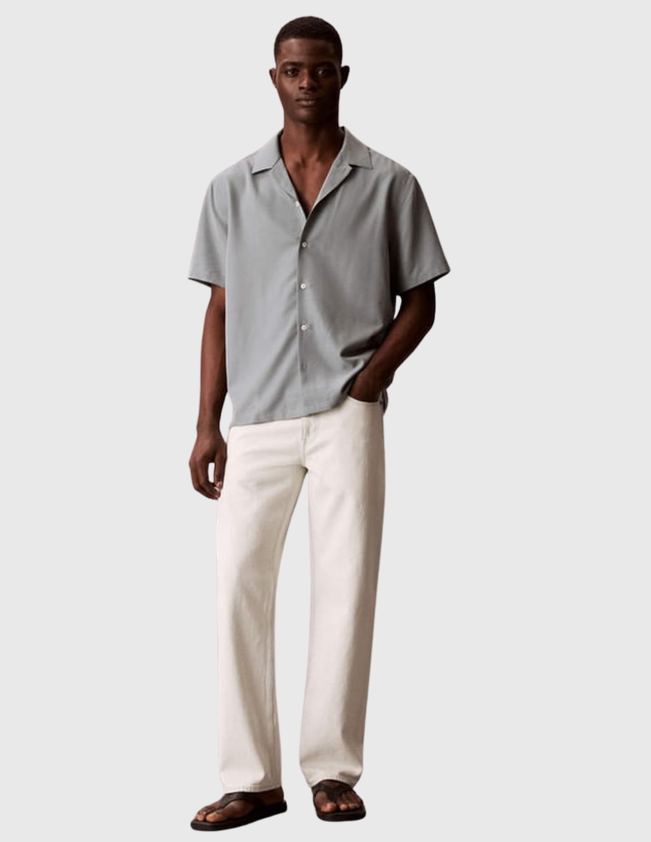 Camisa casual Calvin Klein manga corta para hombre