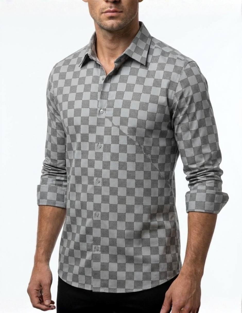 Camisa casual manga larga para hombre Camisa casual manga larga para hombre