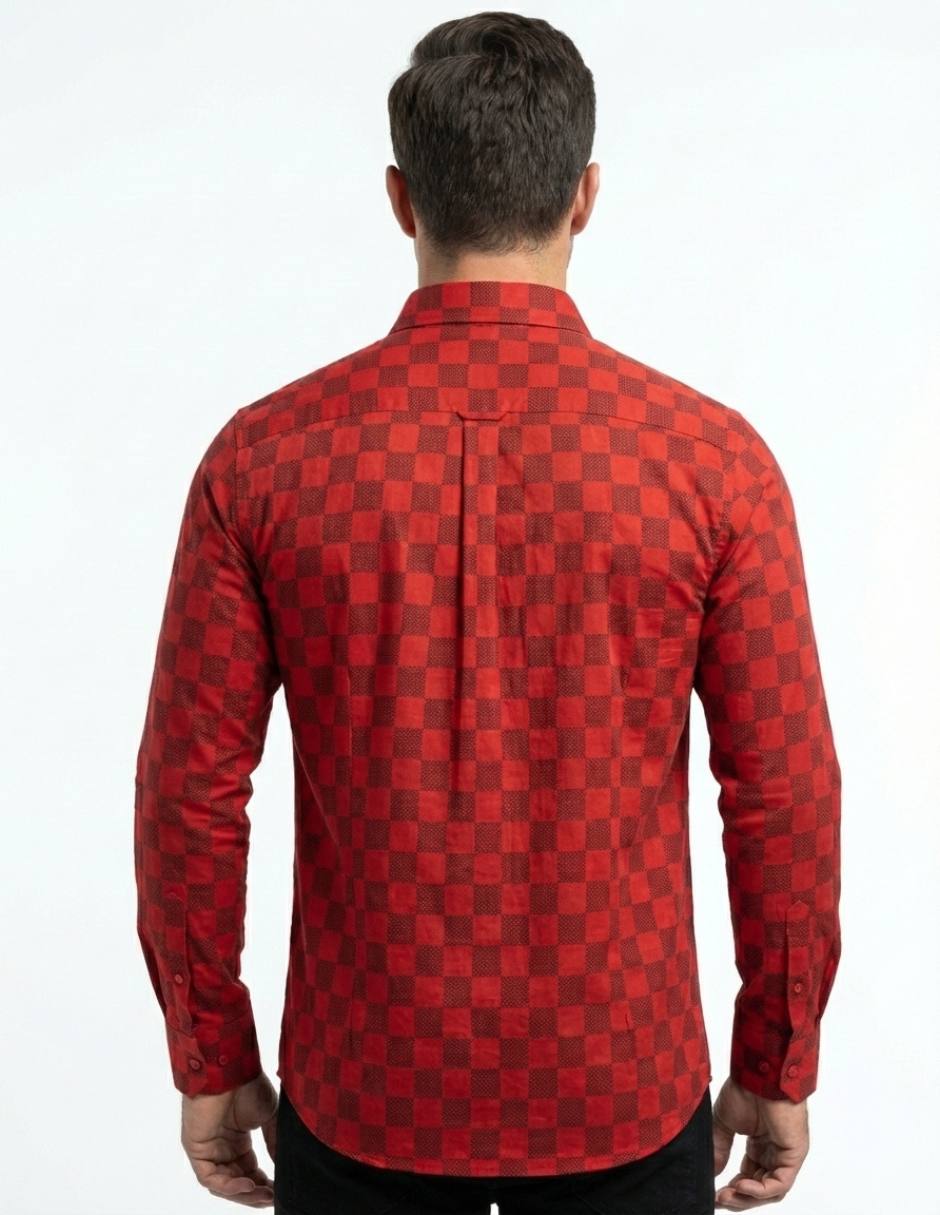 Camisa casual Pavini manga larga para hombre