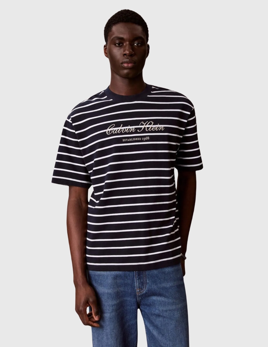 Playera cuello redondo para hombre