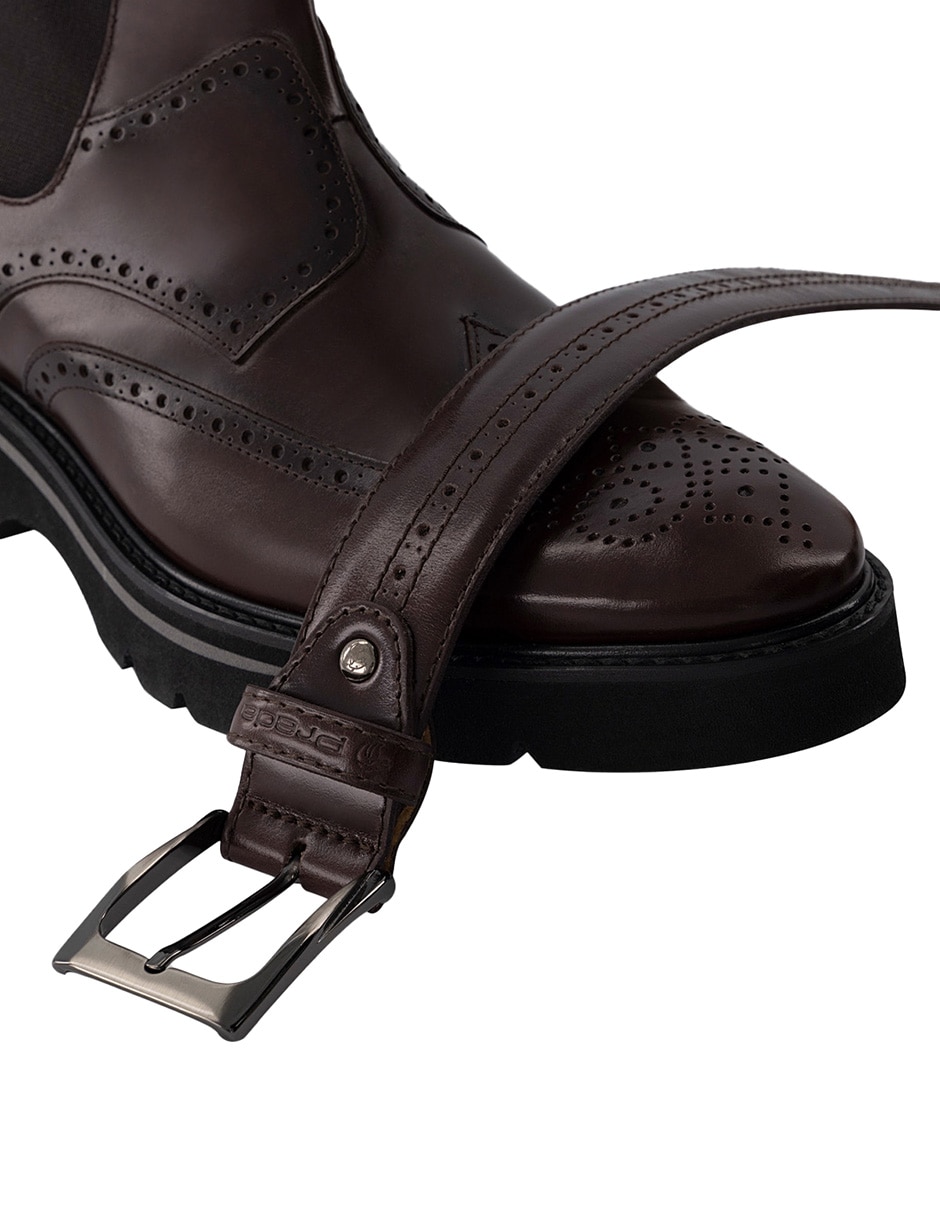 Botín de piel para hombre 5