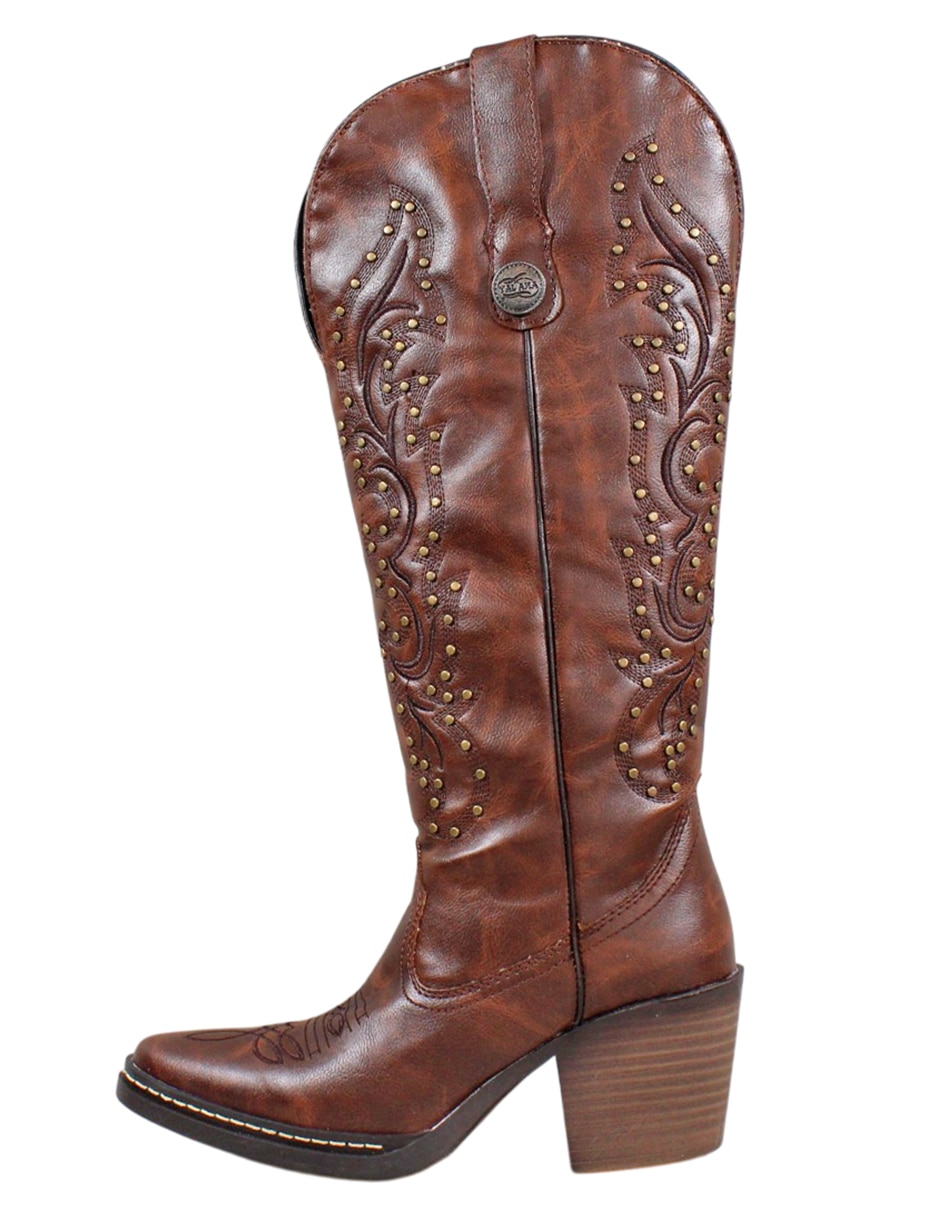 Bota cowboy abajo de la rodilla kuali shoes cowboy para mujer