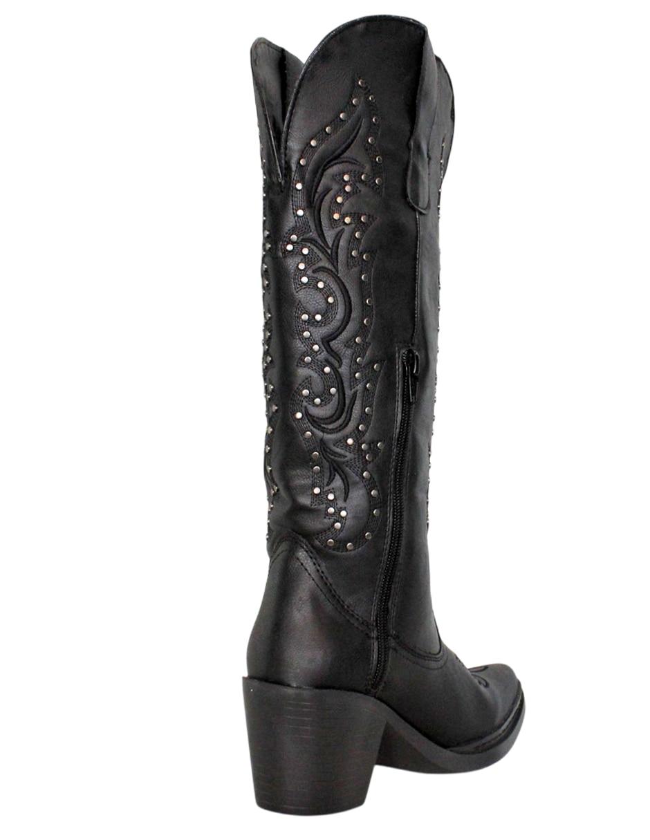 Bota cowboy abajo de la rodilla kuali shoes cowboy para mujer