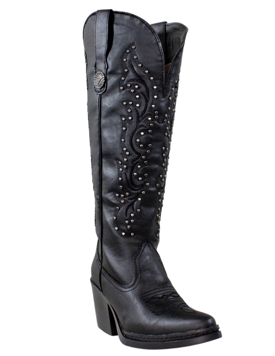 Bota cowboy abajo de la rodilla kuali shoes cowboy para mujer