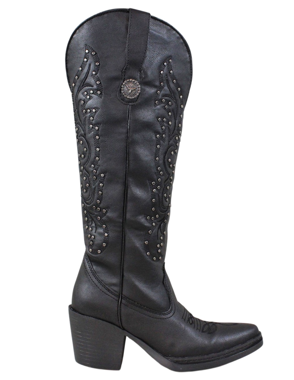 Bota cowboy abajo de la rodilla kuali shoes cowboy para mujer