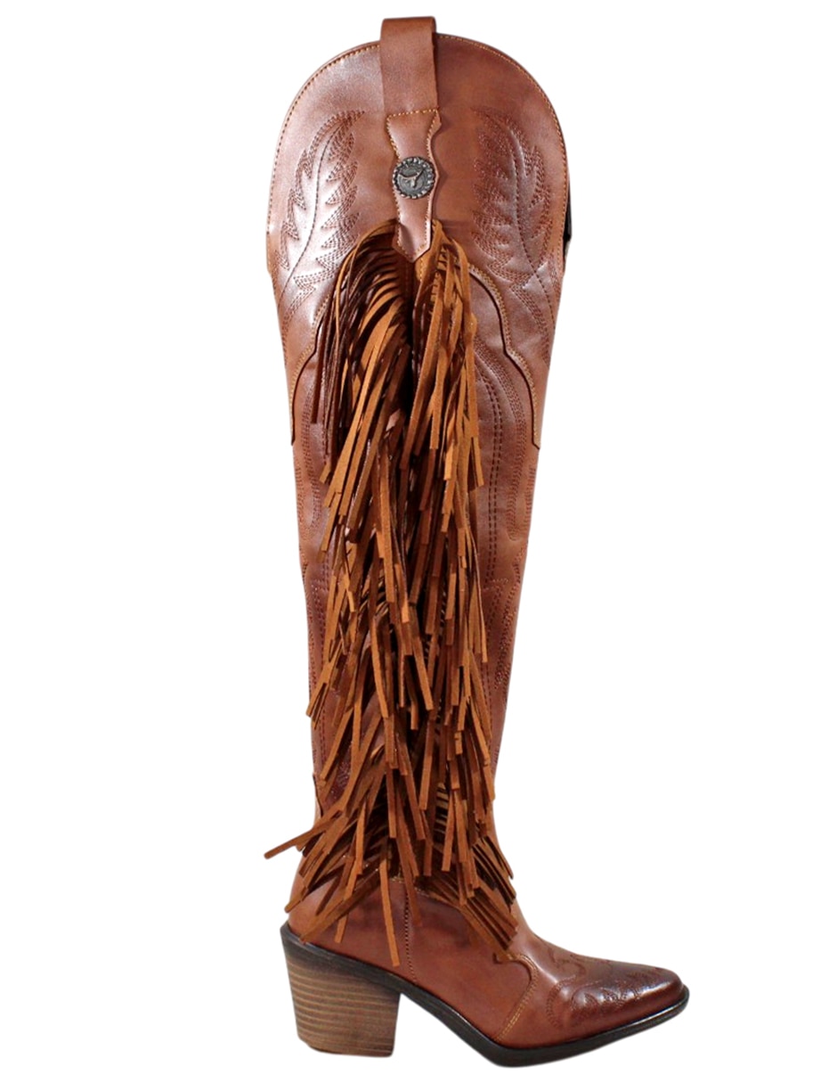 Bota cowboy arriba de la rodilla kuali shoes cowboy para mujer