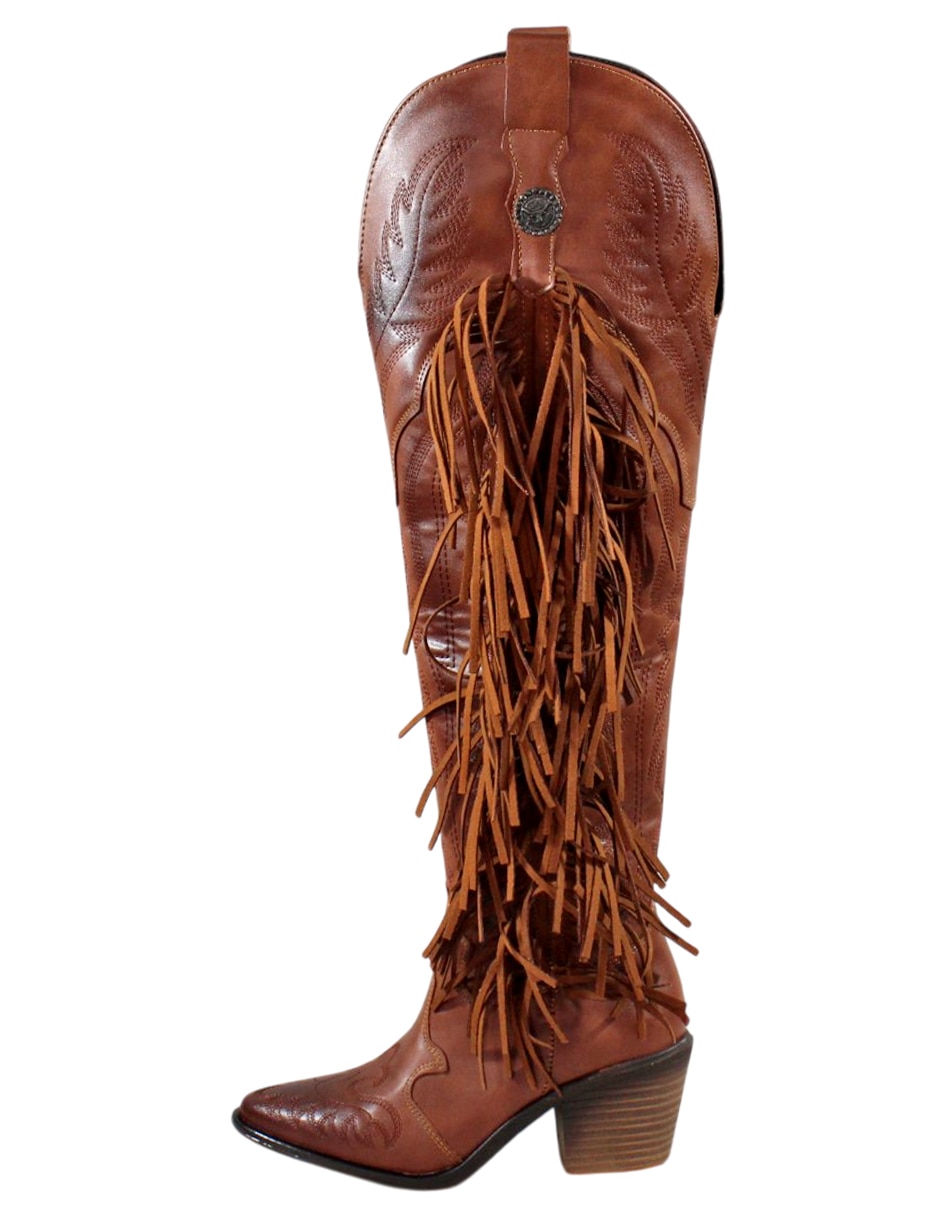 Bota cowboy arriba de la rodilla cowboy para mujer