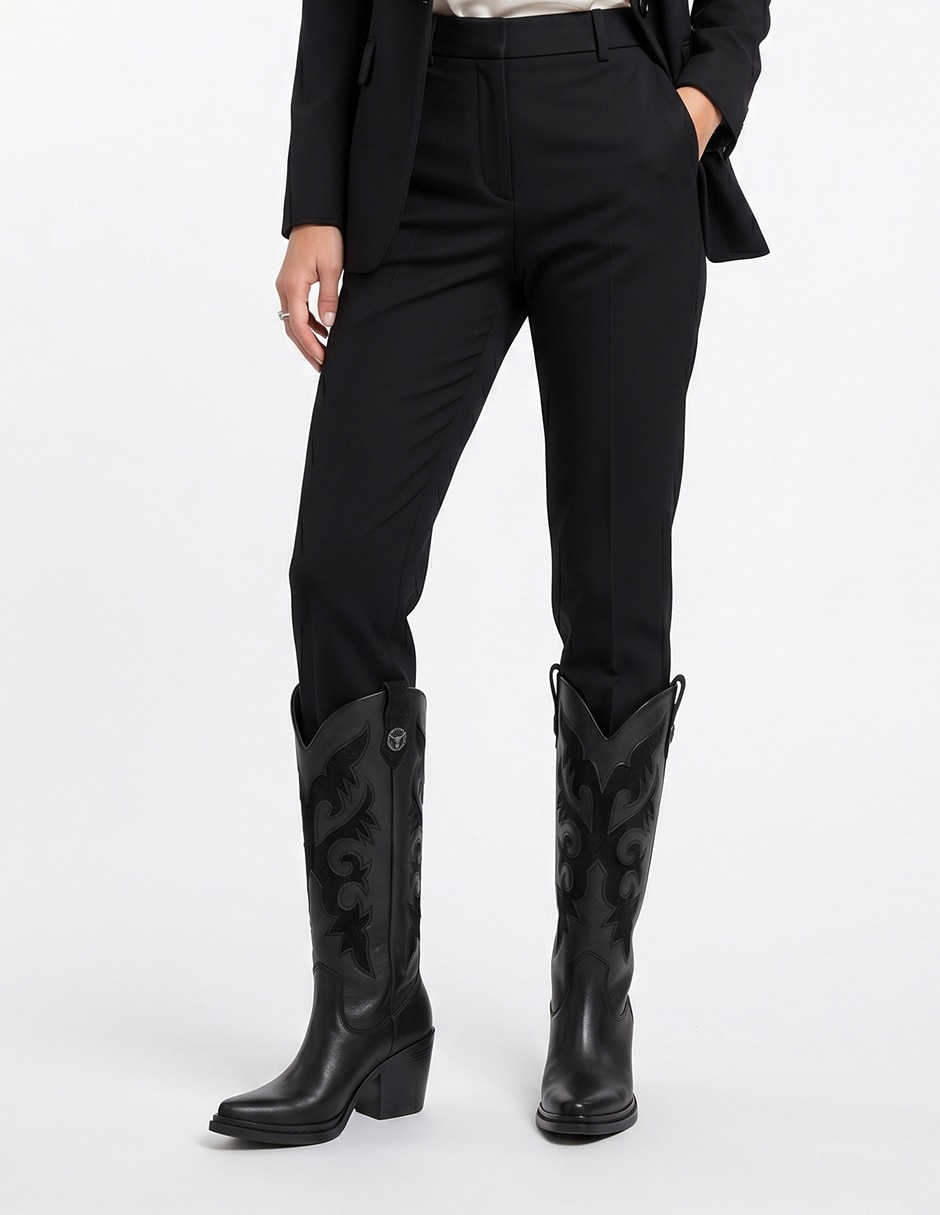 Bota cowboy abajo de la rodilla kuali shoes vaqueras para mujer