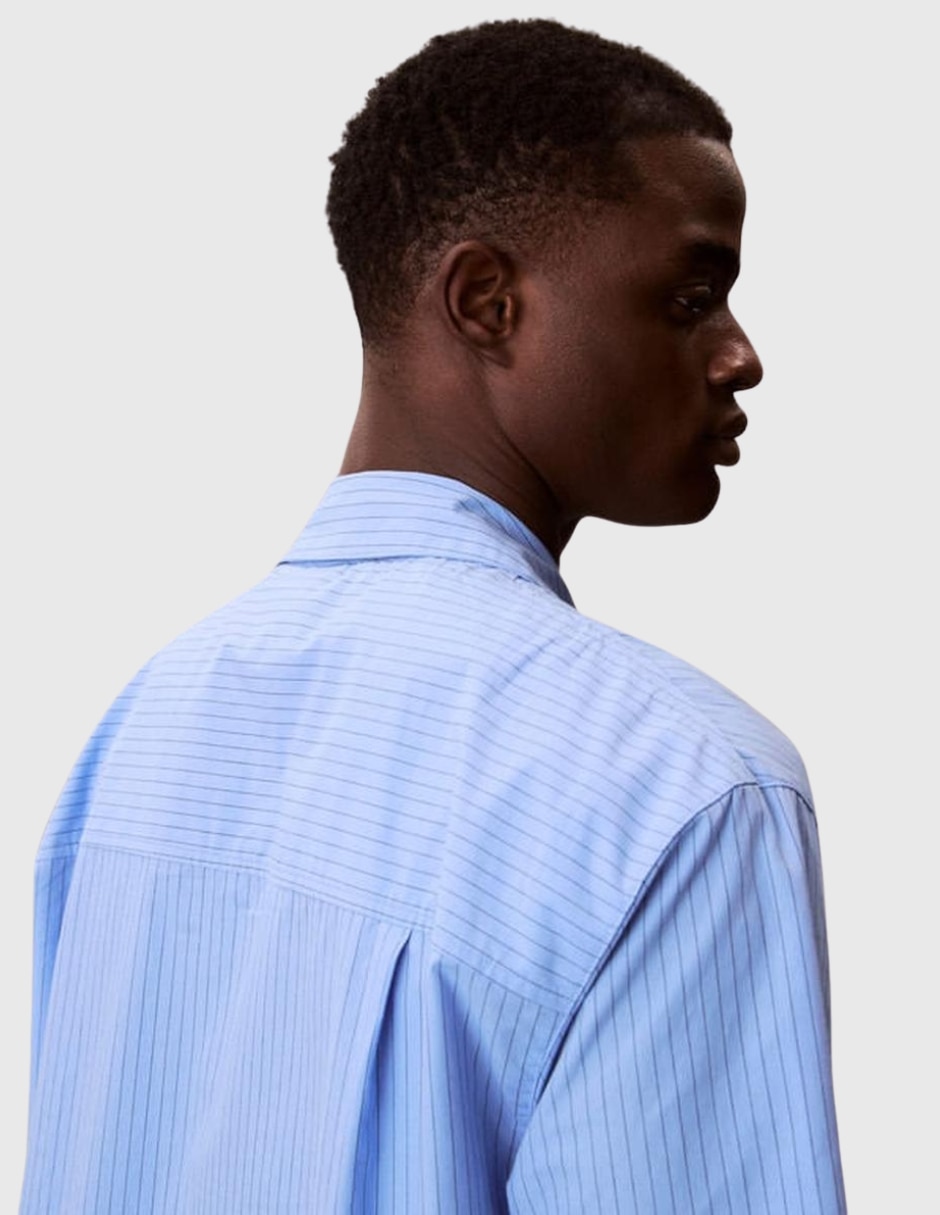 Camisa casual Calvin Klein de algodón manga corta para hombre