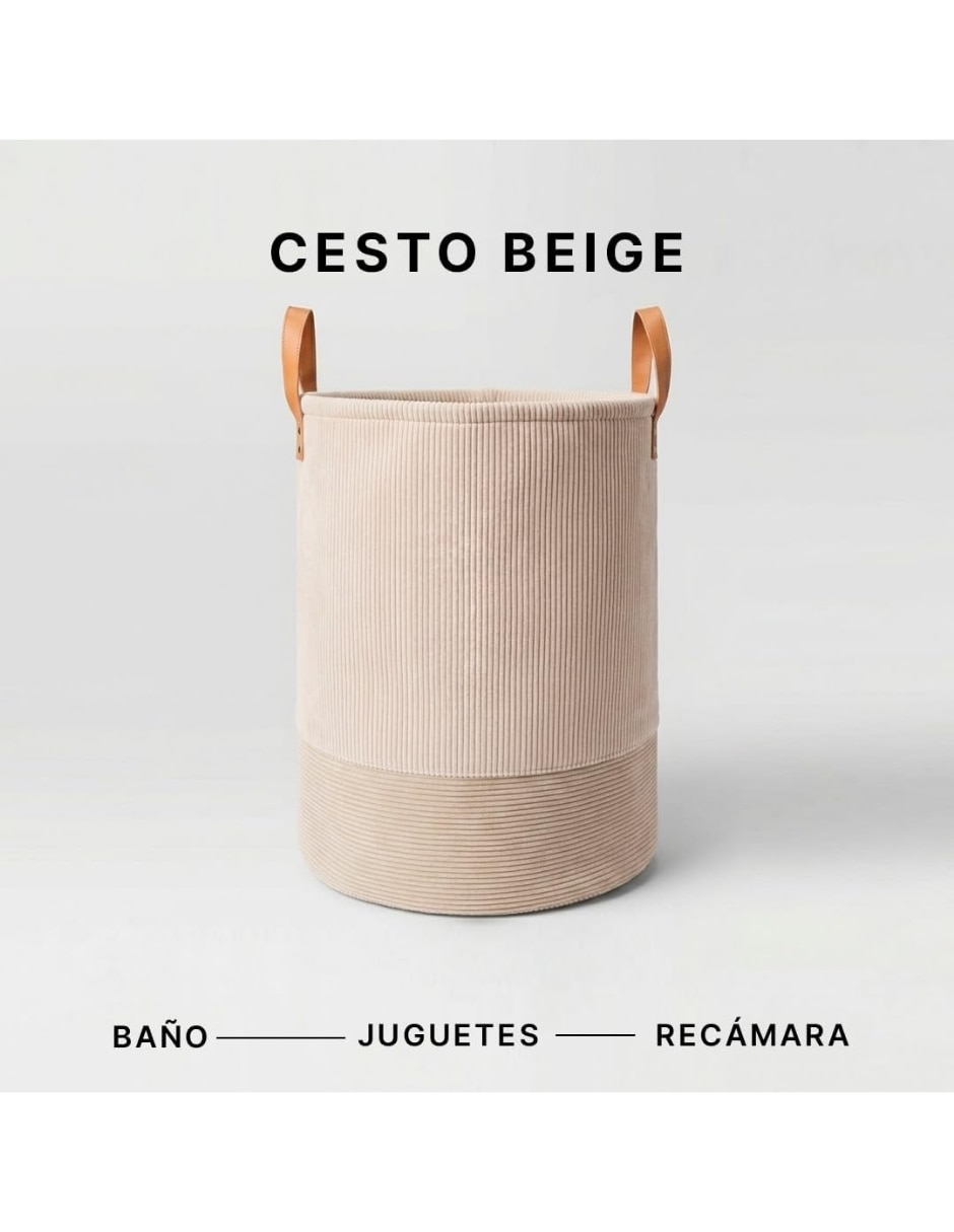 Cesto para ropa Onyxo de poliéster