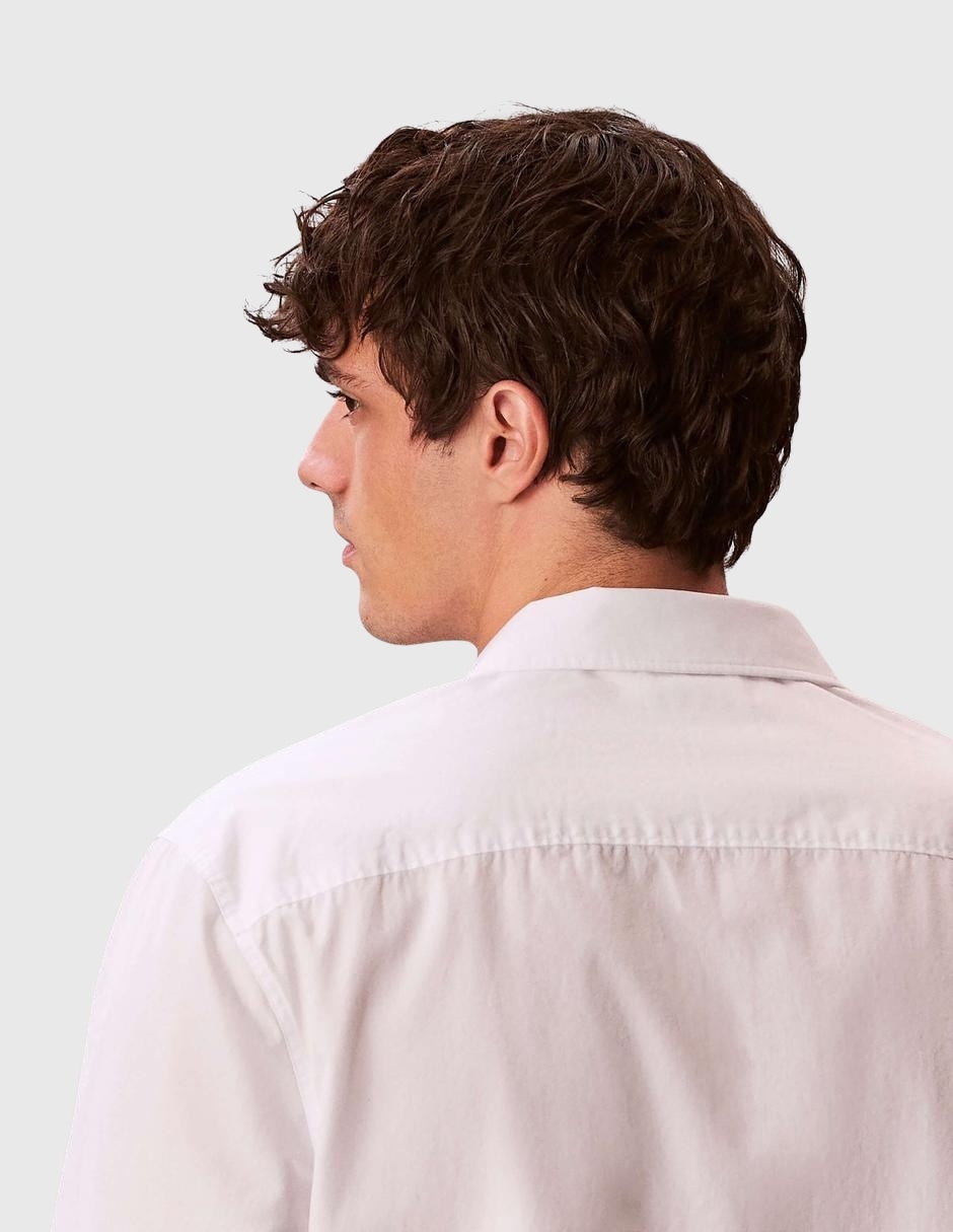 Camisa casual Calvin Klein de algodón manga larga para hombre