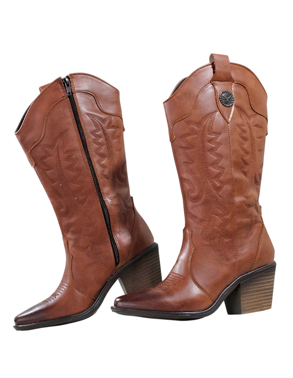 Bota cowboy abajo de la rodilla Kuali Shoes para mujer