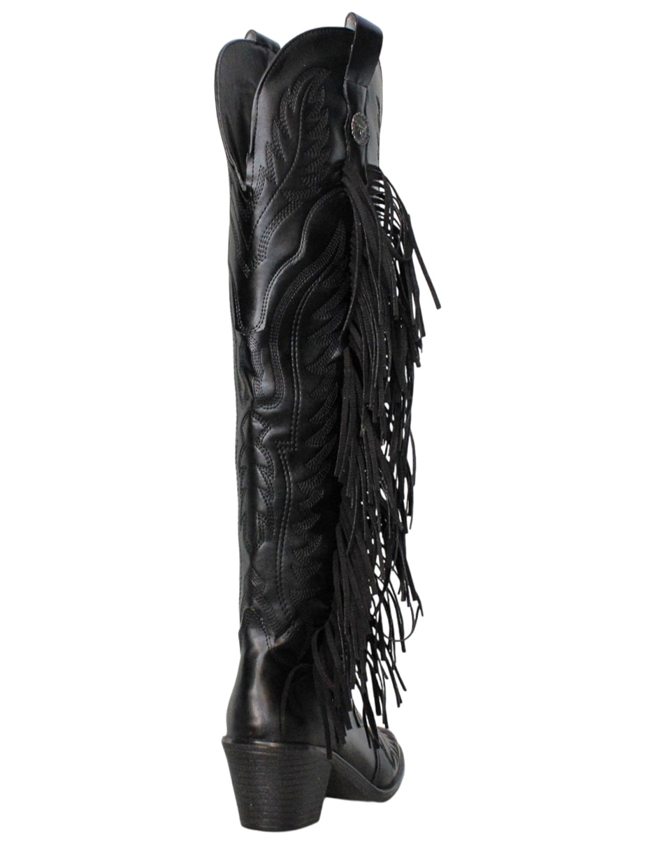 Bota cowboy arriba de la rodilla Kuali Shoes para mujer