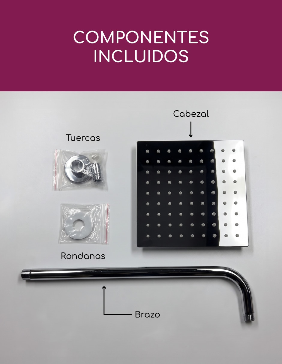 Regadera para baño Brucke