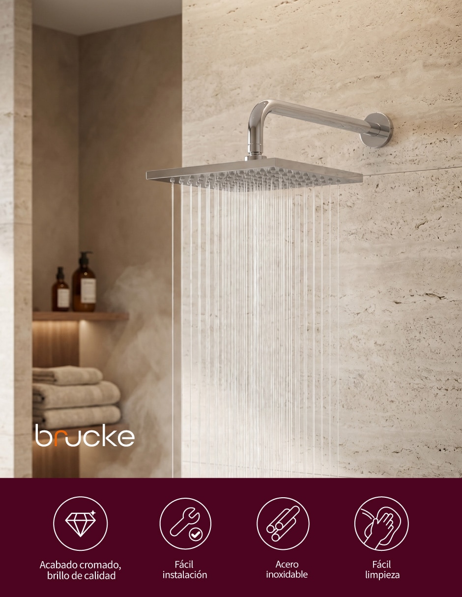 Regadera para baño Brucke