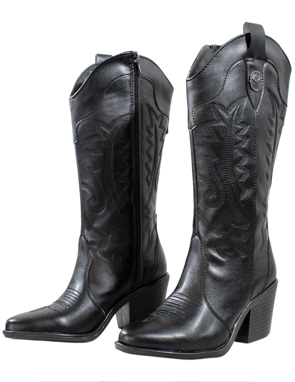 Bota cowboy abajo de la rodilla cowboy para mujer 3