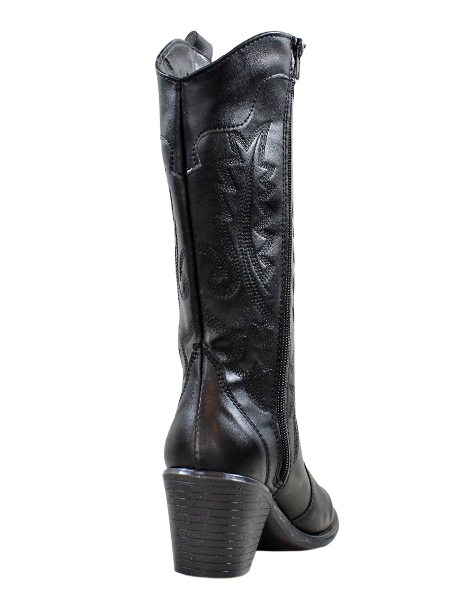 Bota cowboy abajo de la rodilla cowboy para mujer 5