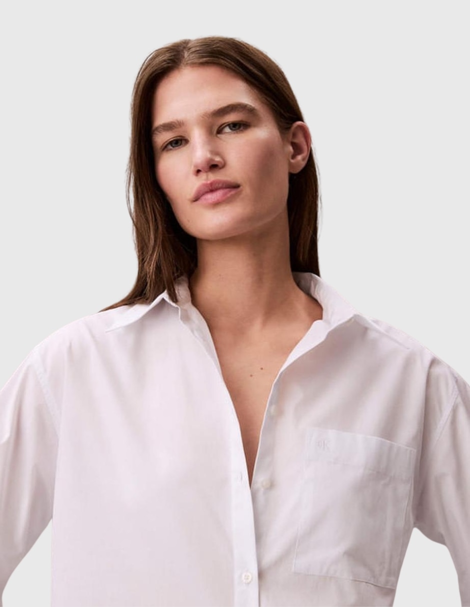 Camisa/Sobrecamisa de Algodón manga Larga para mujer 4