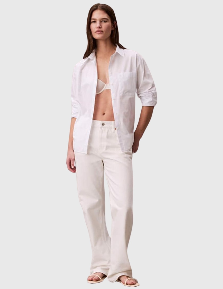 Camisa/Sobrecamisa de Algodón manga Larga para mujer 5
