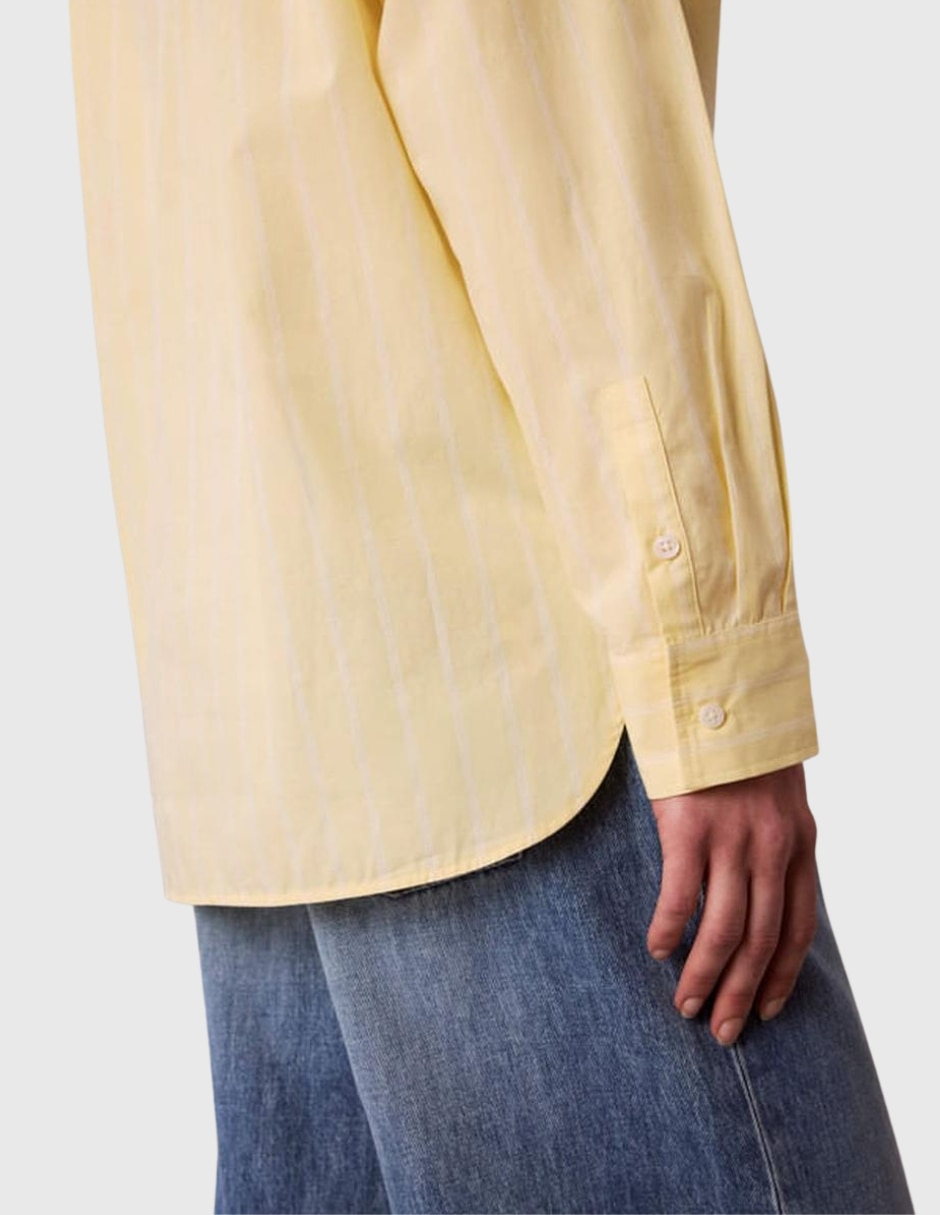 Camisa de algodón manga larga para mujer 4