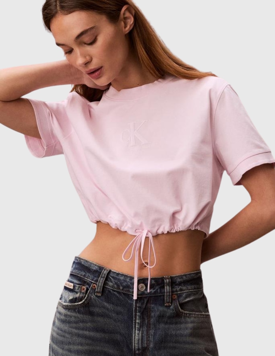 Blusa manga corta para mujer