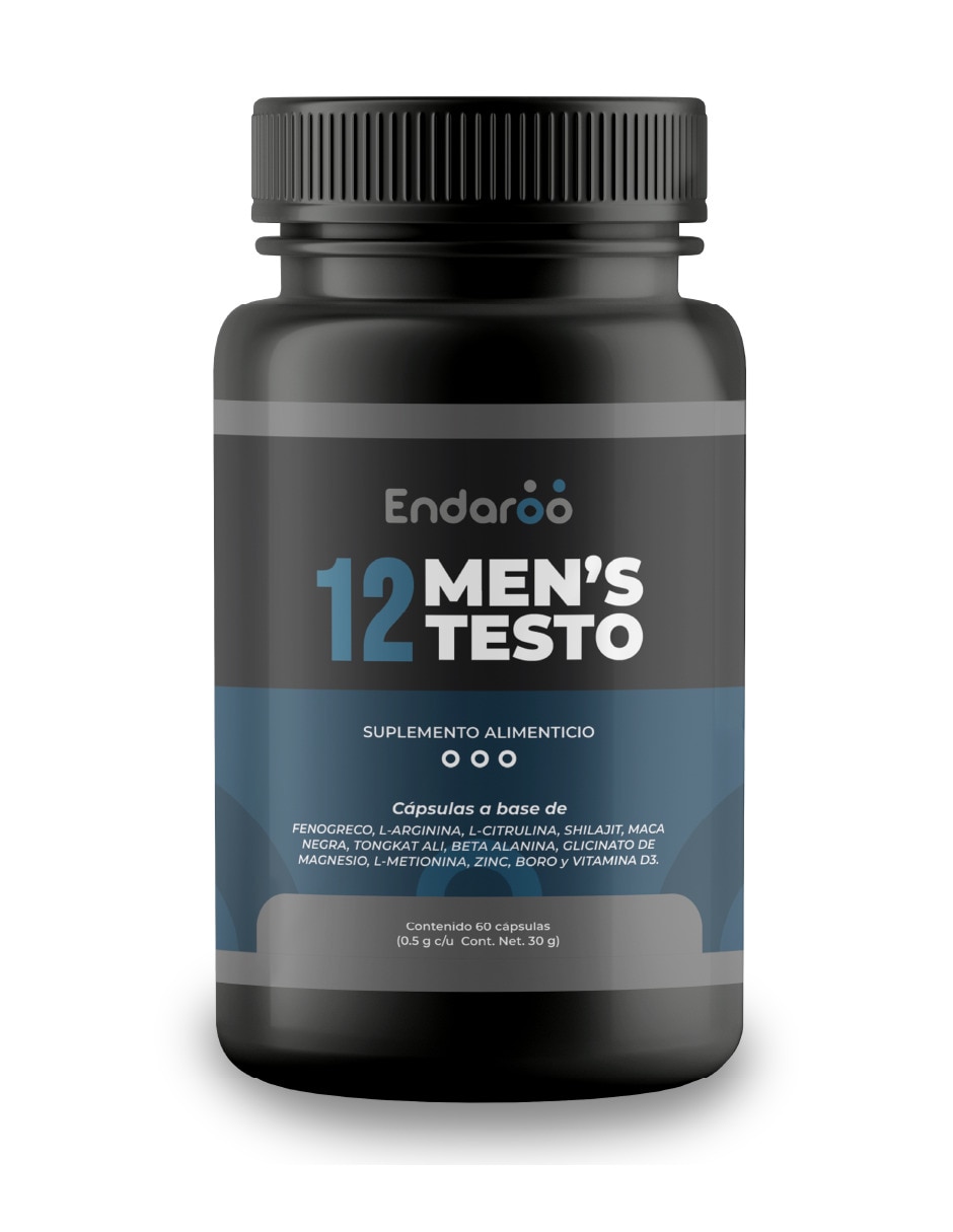 Antioxidante Testo Mens Testosterona con 12 Ingredientes 60 Cápsuslas Antioxidante Testo Mens Testosterona con 12 Ingredientes 60 Cápsuslas