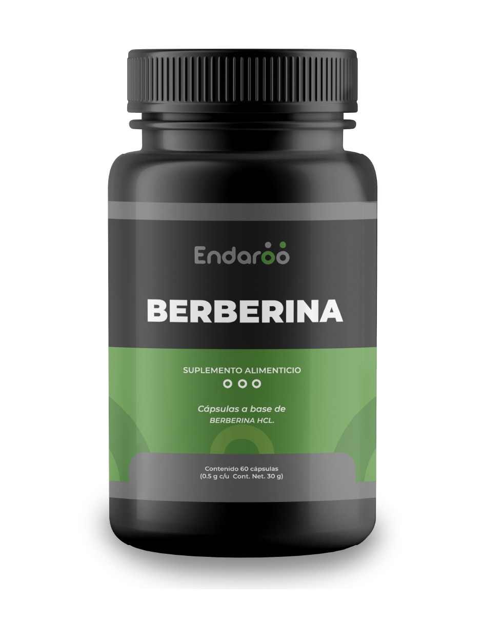 Suplemento alimenticio Berberina Hcl 97% 500mg 180 Cáps 2