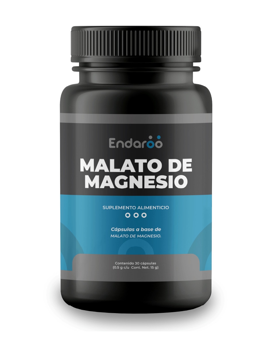 Malato De Magnesio 30 Capsulas 500 mg sabor natural Malato De Magnesio 30 Capsulas 500 mg sabor natural