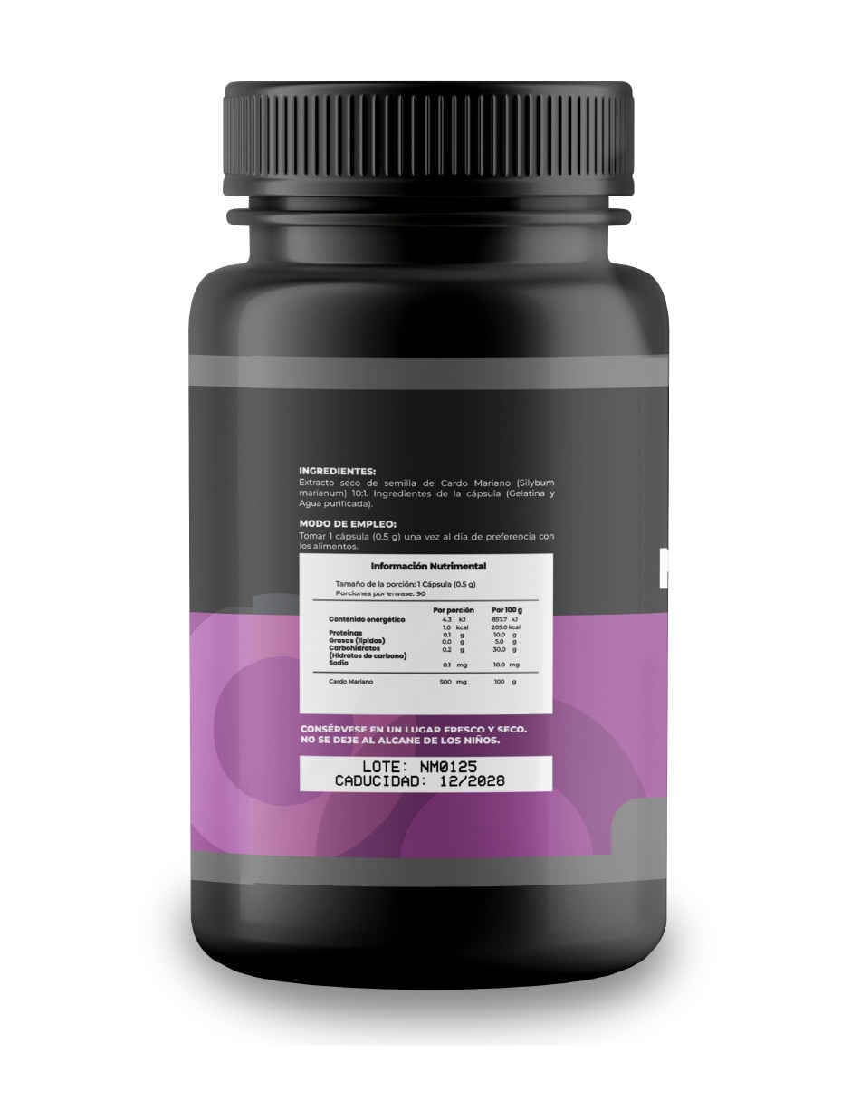 Antioxidante Cardo Mariano 500mg Silimarina 3