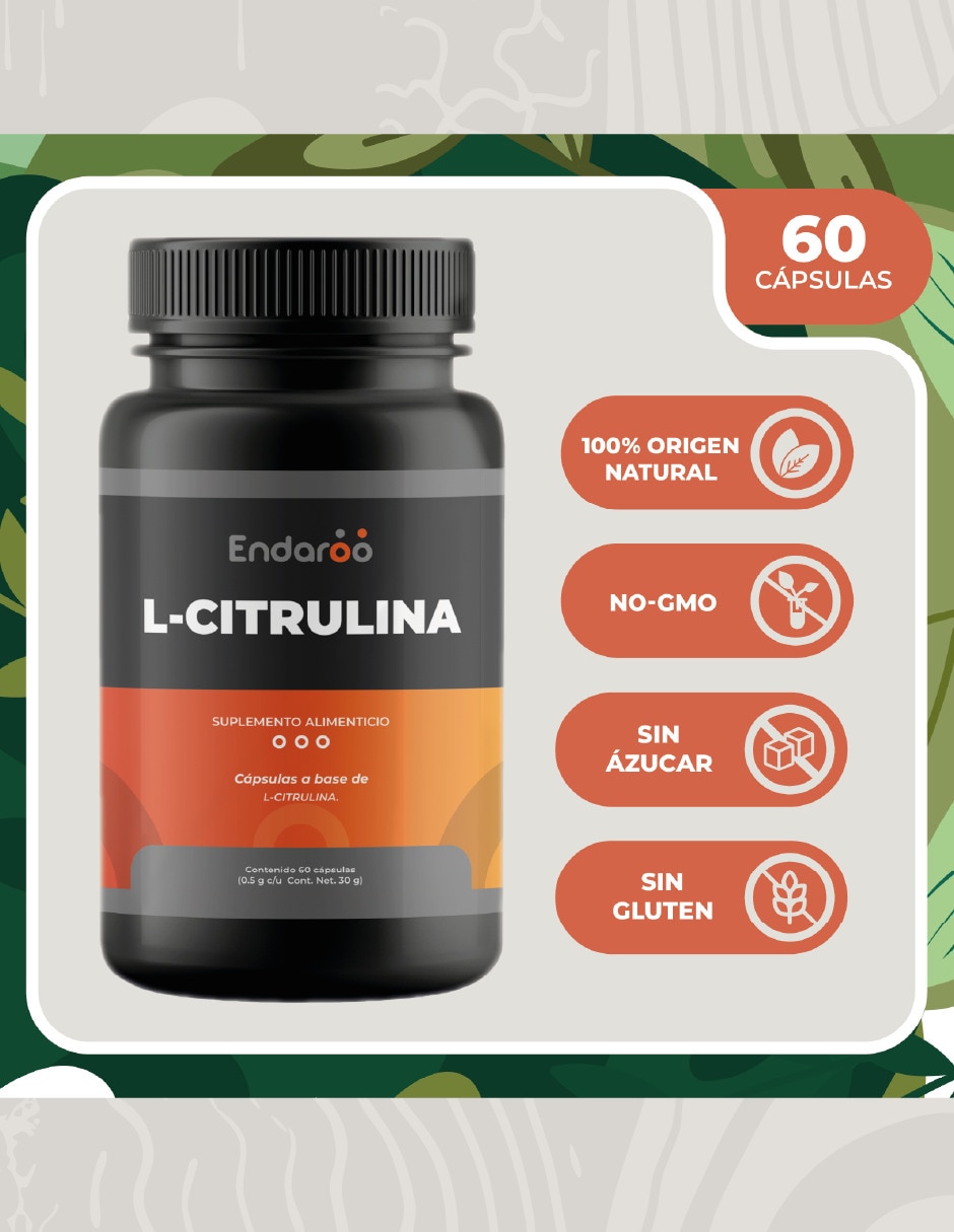 L Citrulina - 60 Cápsulas 500 mg natural 3