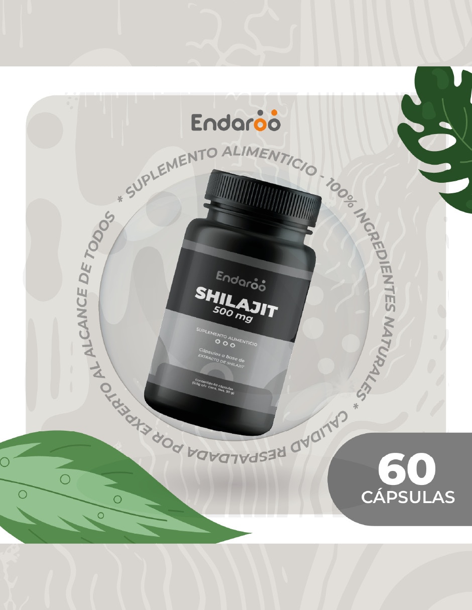 Shilajit Premium 60 Cápsulas Naturales - Energía Y Vitalidad sabor natural 4