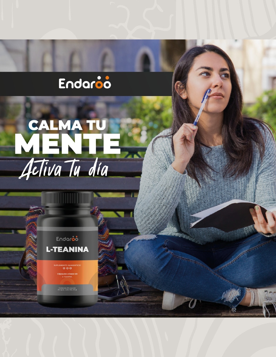 L- Teanina 500 Mg - 60 Cápsulas sabor natural 2