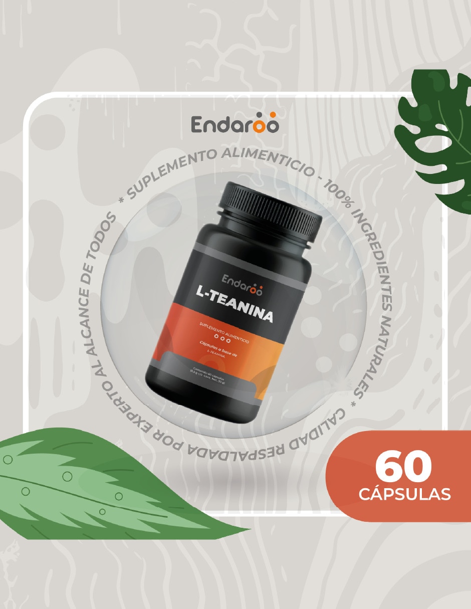 L- Teanina 500 Mg - 60 Cápsulas sabor natural 5