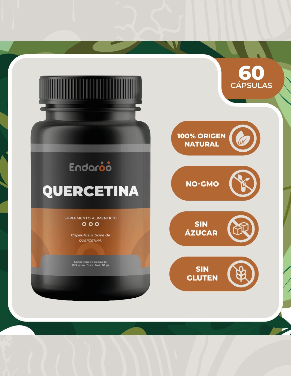 Quercetina 60 Cápsulas sabor natural 4
