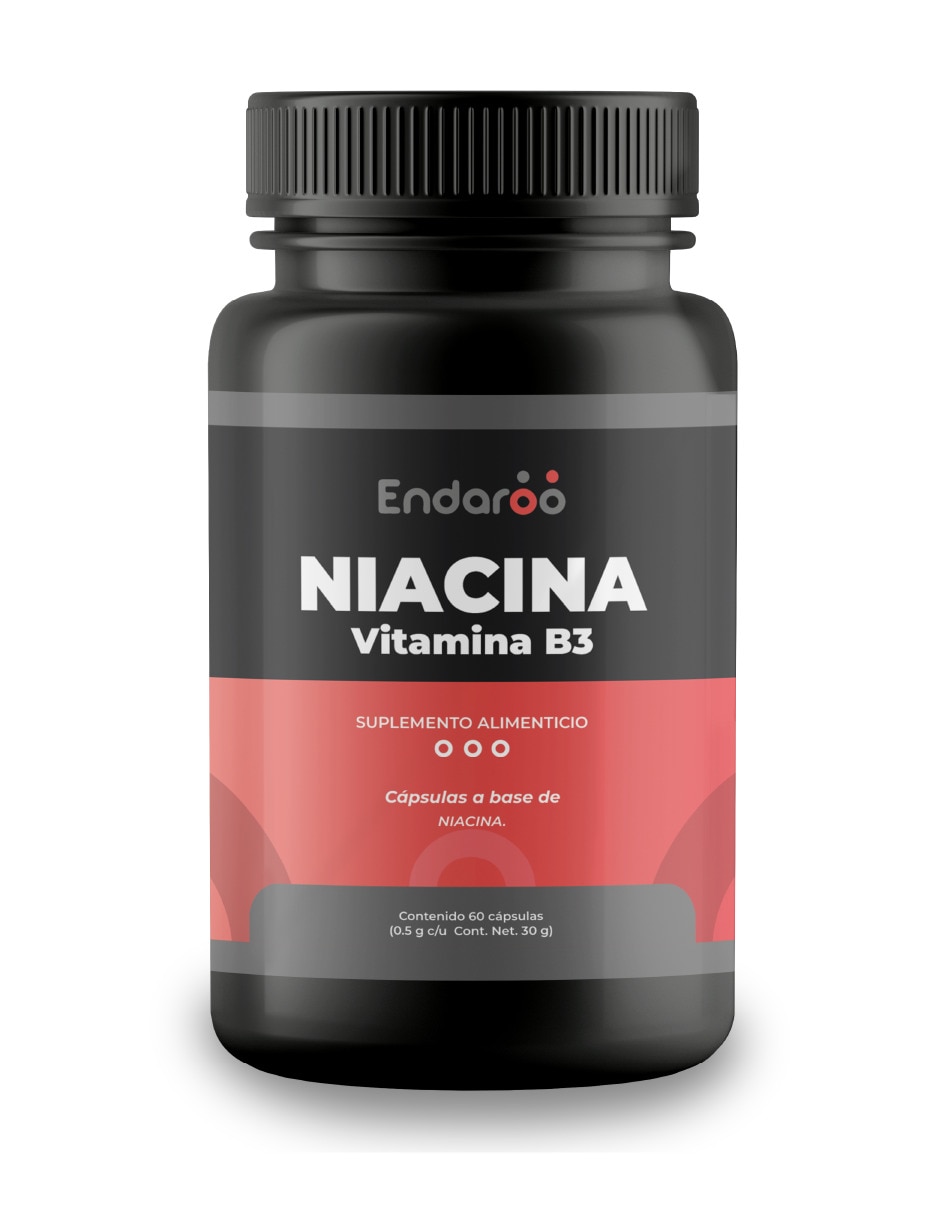 Niacina Vitamina B3 Premium 60 Cápsulas sabor natural Niacina Vitamina B3 Premium 60 Cápsulas sabor natural