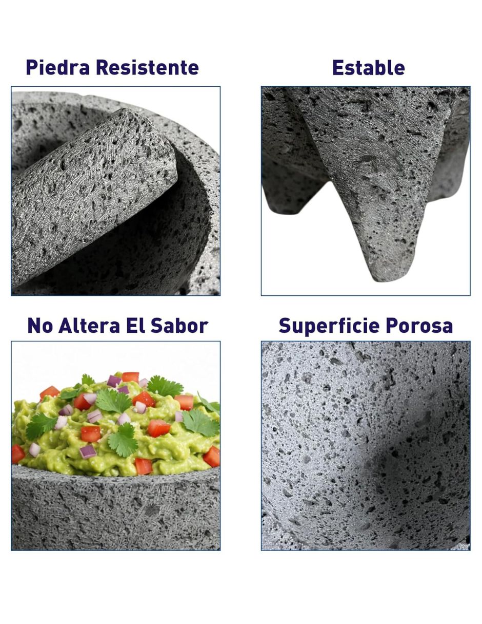 Molcajete de piedra volcánica Blueladder