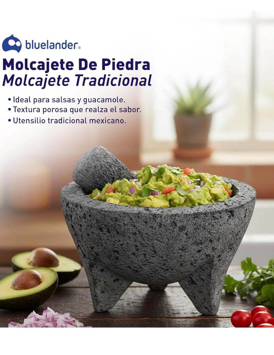 Molcajete de piedra volcánica Blueladder