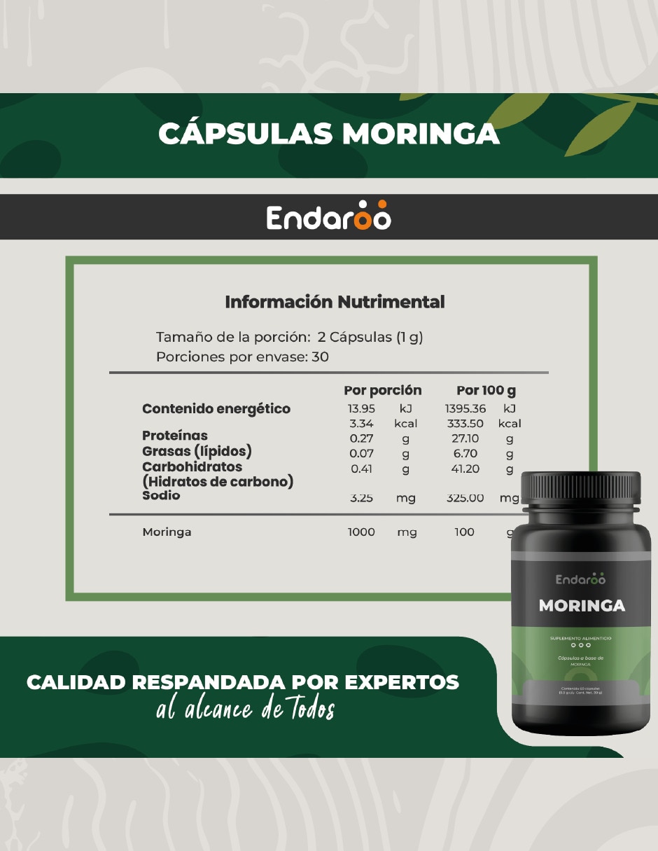Moringa 240 cápsulas 500 mg 6