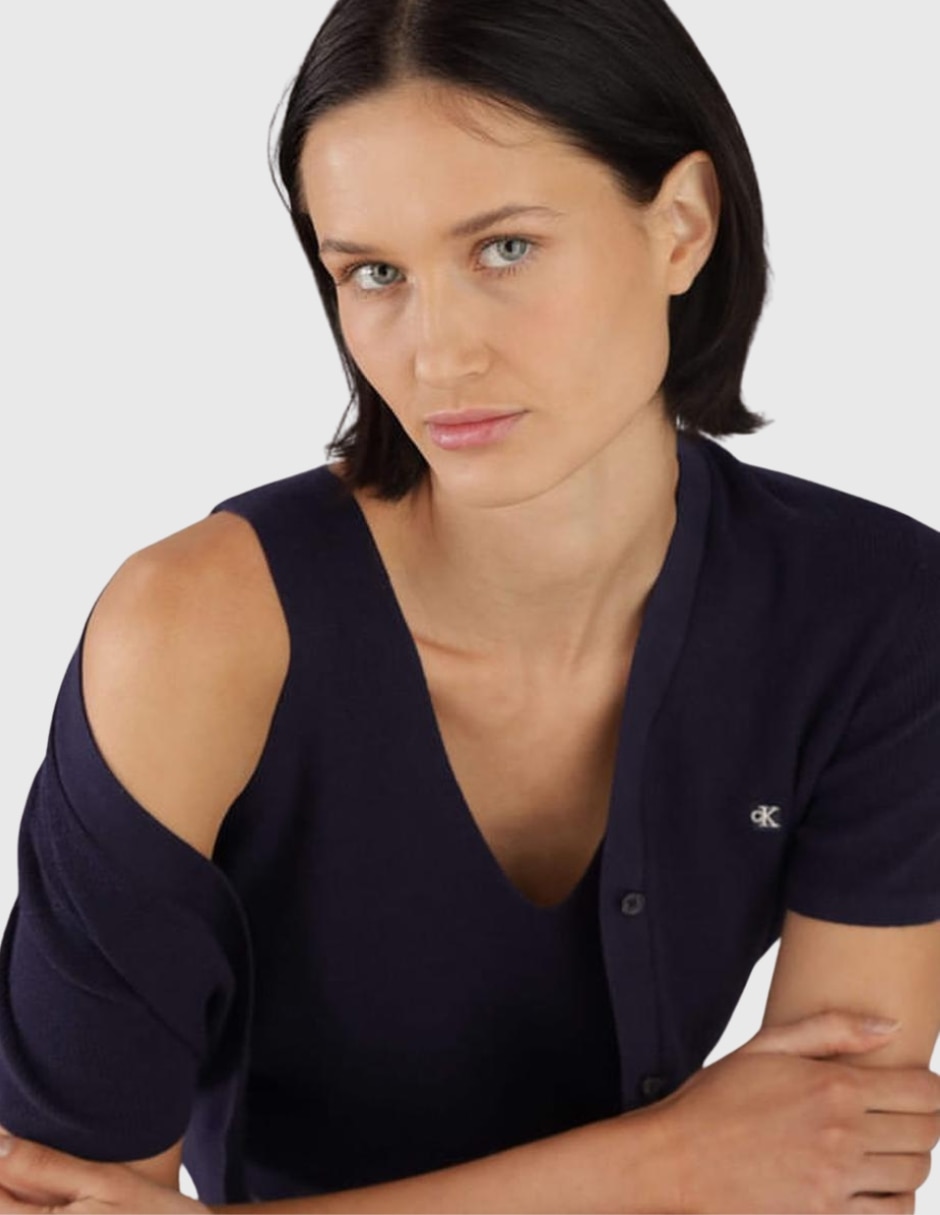Suéter cuello redondo para mujer 2