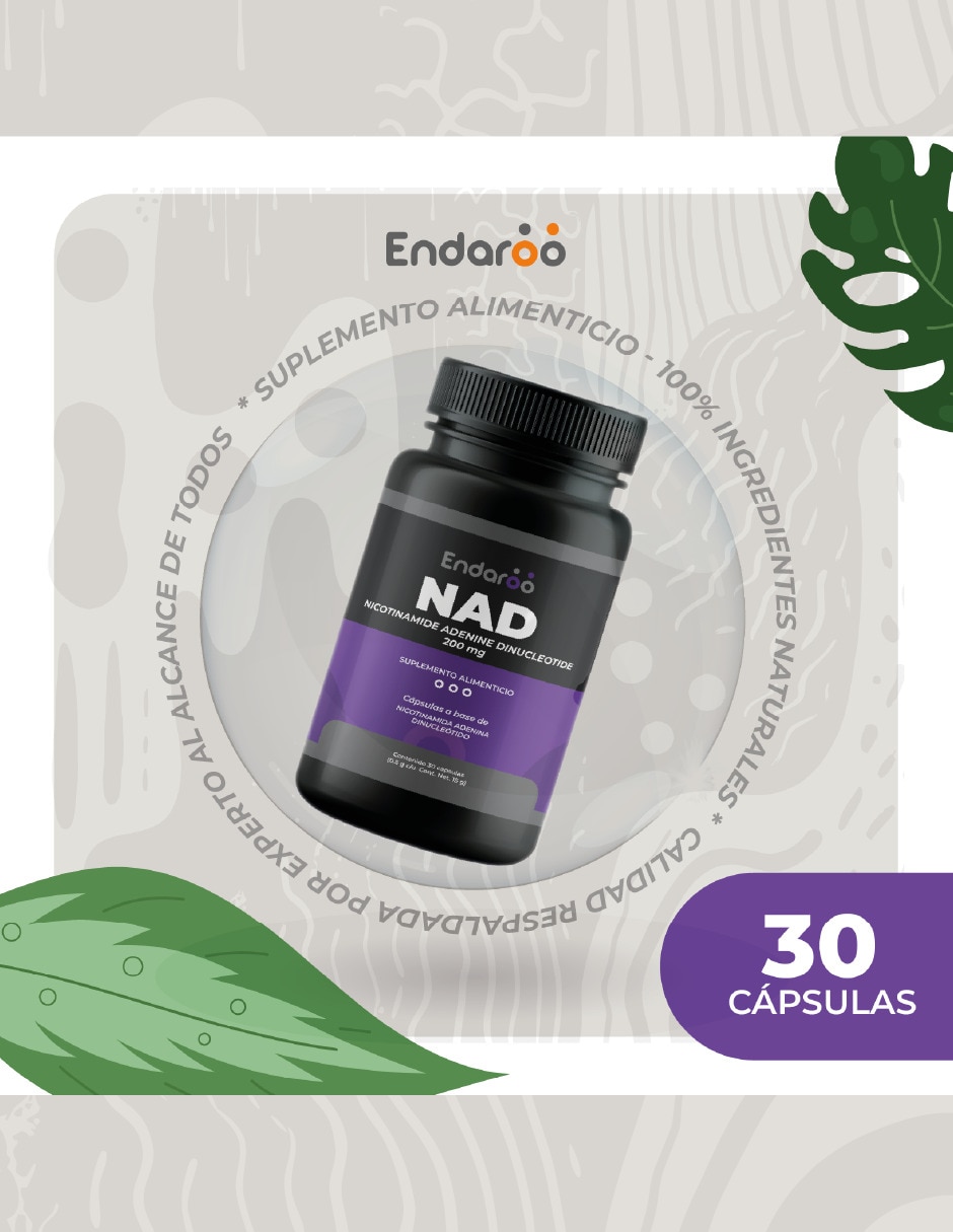 Nad 30 Cápsulas Nicotinamida Adenina Dinucleótido 4