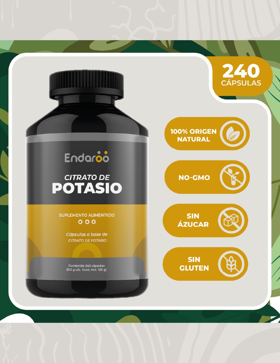 Antioxidante Citrato de potasio 500mgr 4