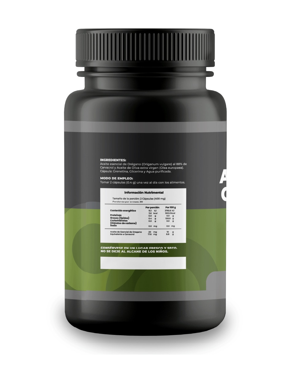 Aceite De Orégano 60 Cápsulas sabor natural de 4