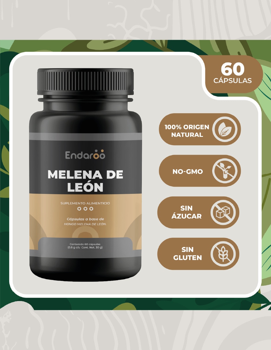 Hongo De Melena De León 60 Cápsulas 3
