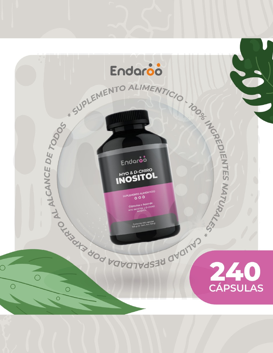 Myo Y D-chiro Inositol D 240 Cápsulas 500 mg sabor natural 4
