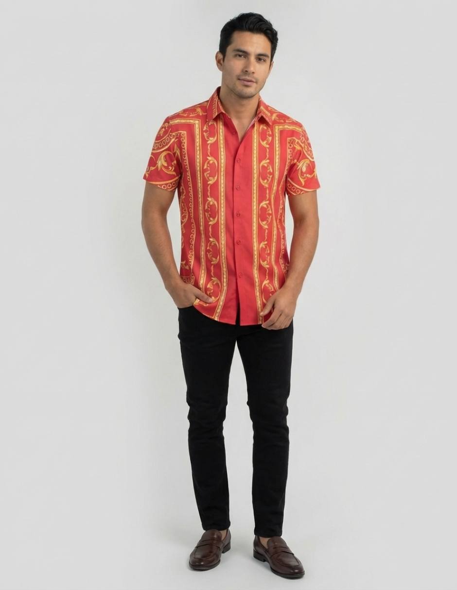 Camisa casual manga corta para hombre 2