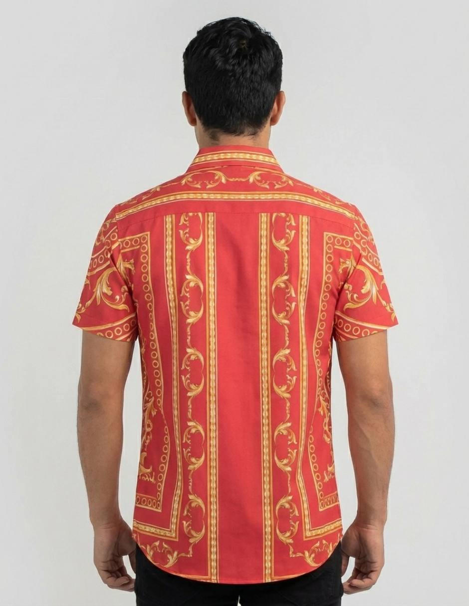 Camisa casual manga corta para hombre 4