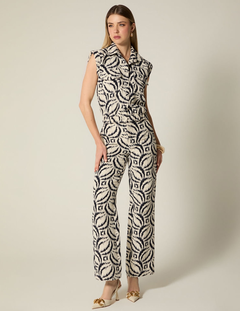 Pantalón regular studio f recto para mujer