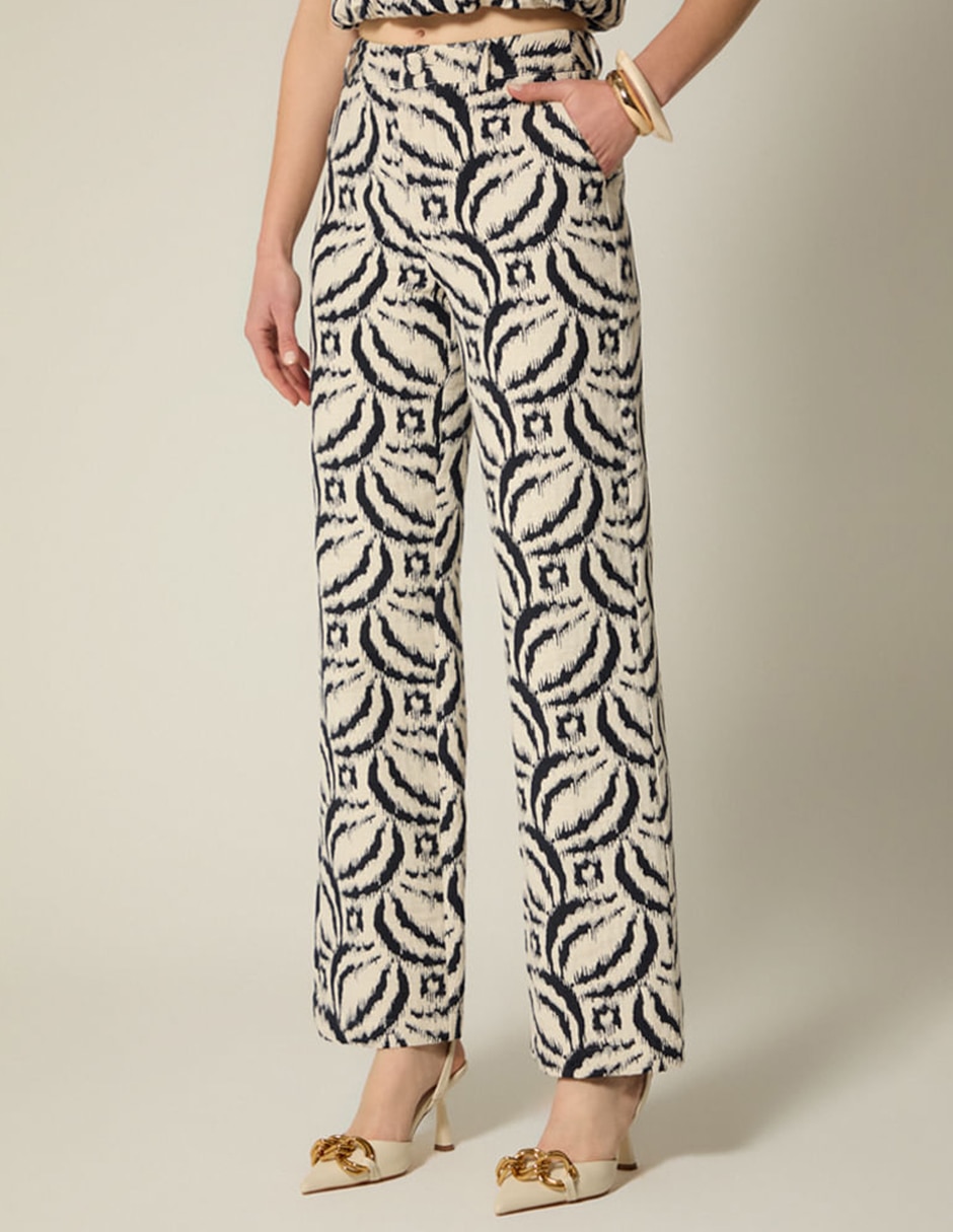 Pantalón regular studio f recto para mujer