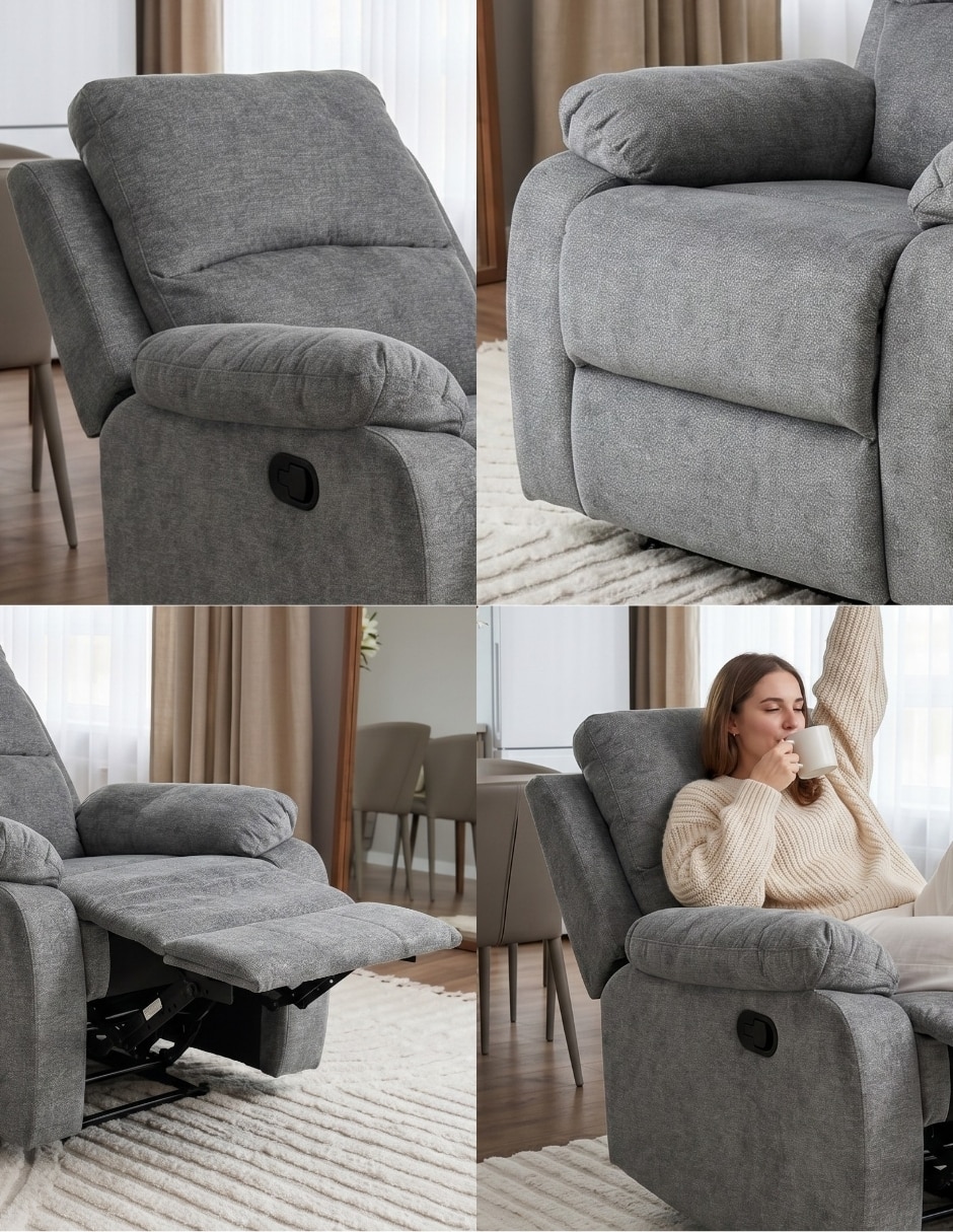 Reclinable Easy Living de poliéster