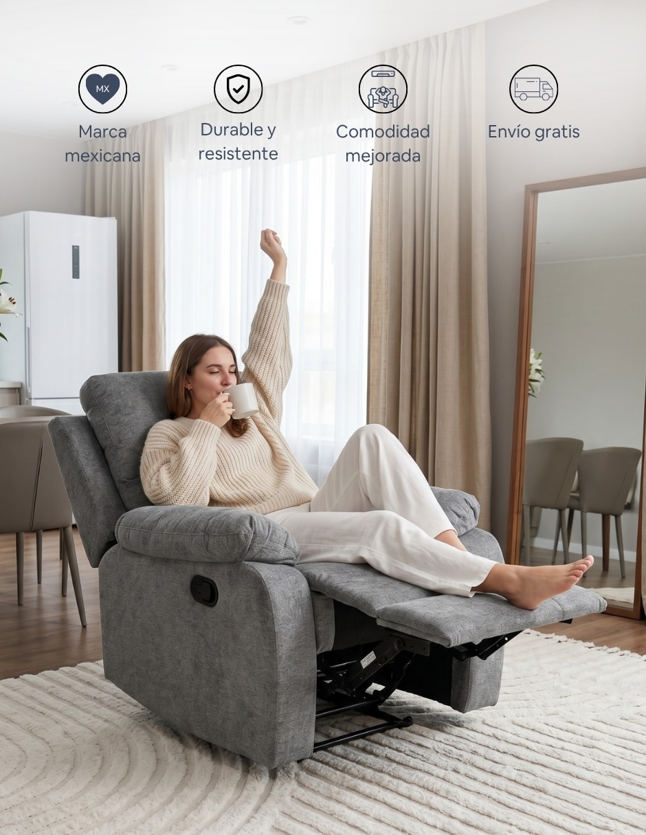 Reclinable Easy Living de poliéster